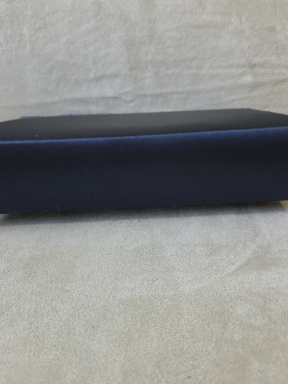 Sasha New York Vintage Beaded Evening Clutch Bag Handbag Satin Black Flap - Picture 5 of 8
